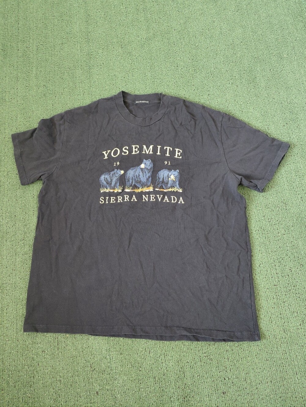 VINTAGE 1991 Brandy Melville Yosemite Sierra Nevada Black Bears Nature Outdoors